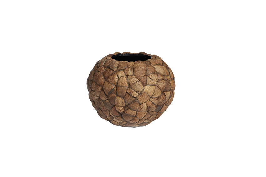 Bloempot kokosnoot bol Ø70xH56