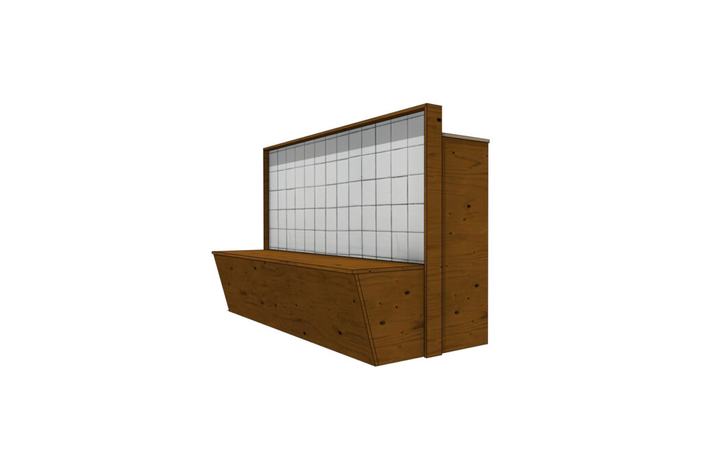 Brooklyn bank-bartafel combinatie L195xB87xH124 (set)