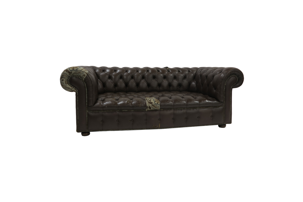 Chesterfield 2,5-zits bank gecapitonneerd L250xB120xH95