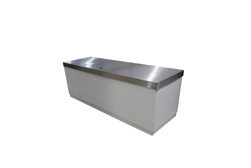 Kopenhagen buffet met RVS werkblad L250xB80xH85