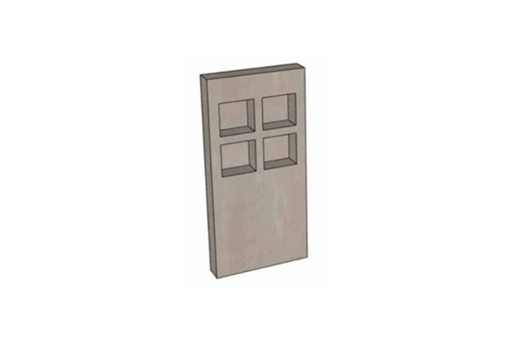 Shape Achterwand licht LED L120xB23xH250