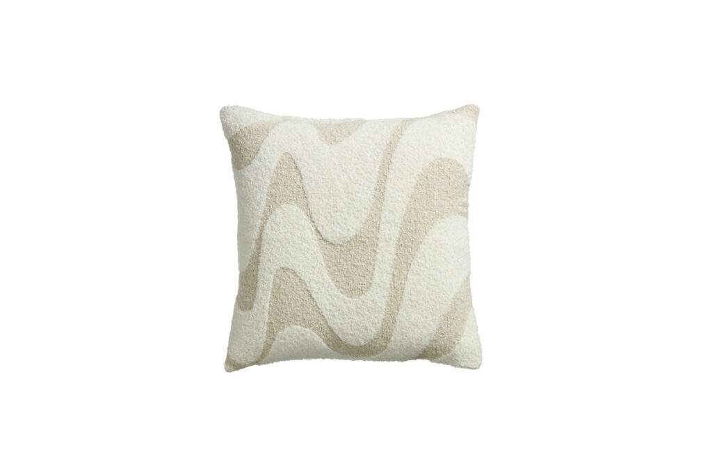 Sierkussen | Wavy beige L45xB45