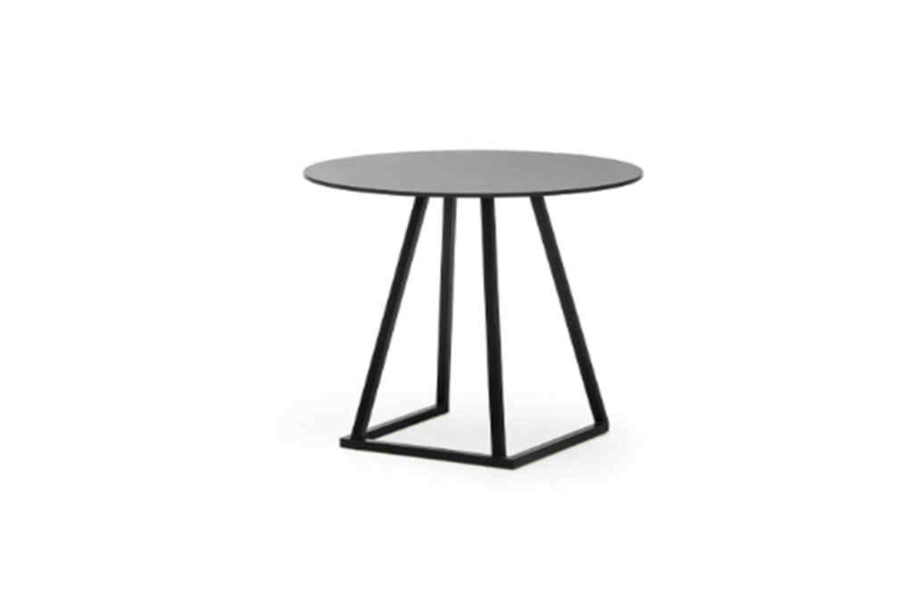 Urban dinertafel zwart Ø80xH74 (set)