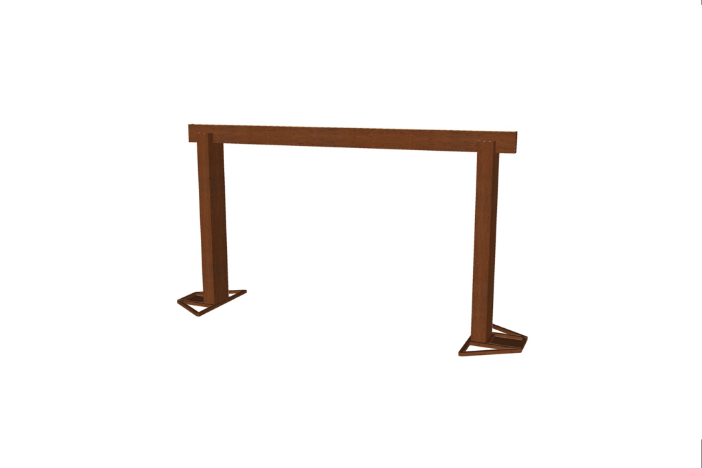 Wonderwood poort groot L732xB200xH420 (set)