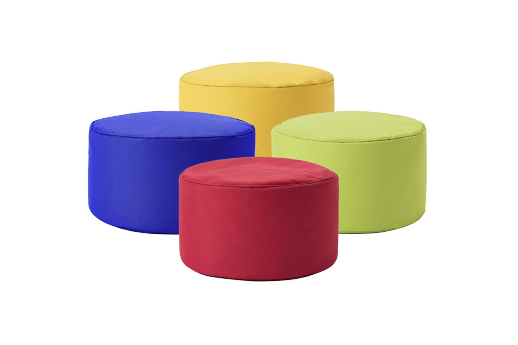Poef zitzak (diverse kleuren) Ø45xH25