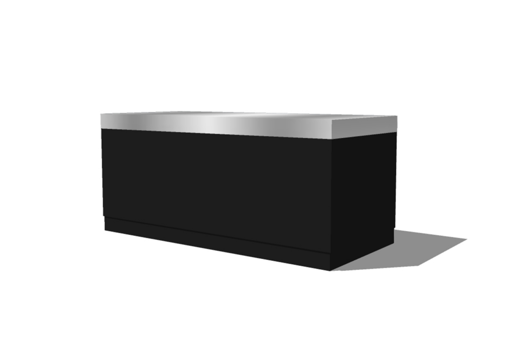 Kaapstad buffet met RVS werkblad L180xB80xH85